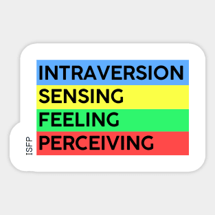 ISFP - MBTI 16 personalities test Sticker